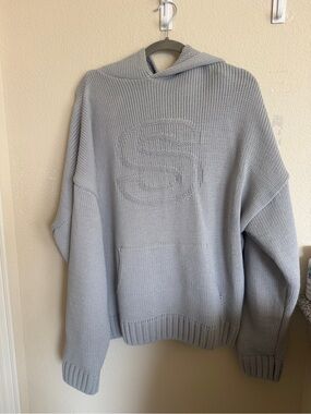 Sisters & seekers Light Gray Hooded Sweater
